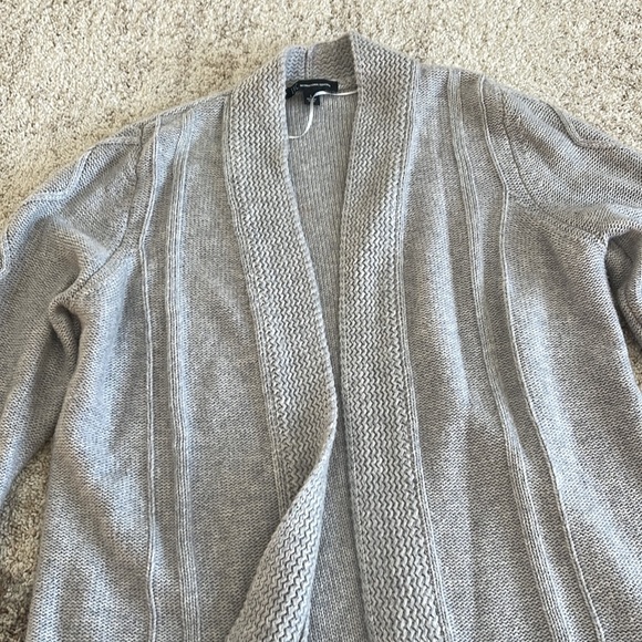 INC Grey Knit Cardigan - Picture 4 of 4